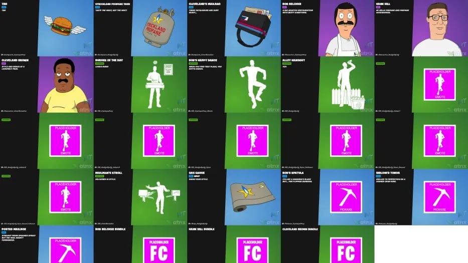 Обзор на косметические предметы из коллаборации FOX X FORTNITE