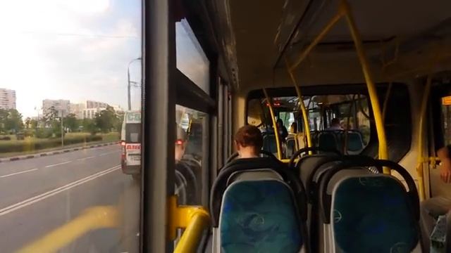 Поездка на автобусе ЛиАЗ-6213.22 № 15441 Маршрут № 210 Москва.