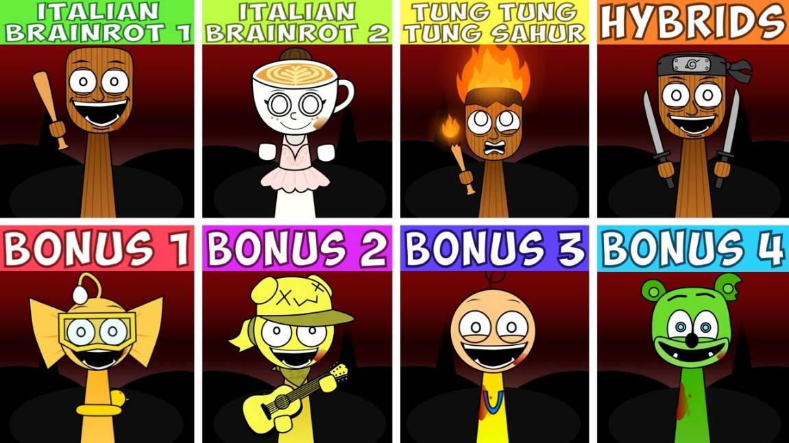 INCREDIBOX SPRUNKI 🏥 | ВСЕ WENDA ОС & BONUS! 💉🌟 ГИД ПО ПЕРСОНАЖАМ!