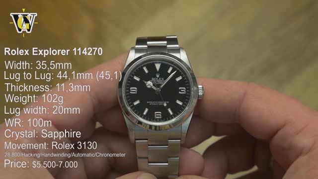 Rolex Explorer 36mm - актуален ли ref.114270 после выхода ref.124270？