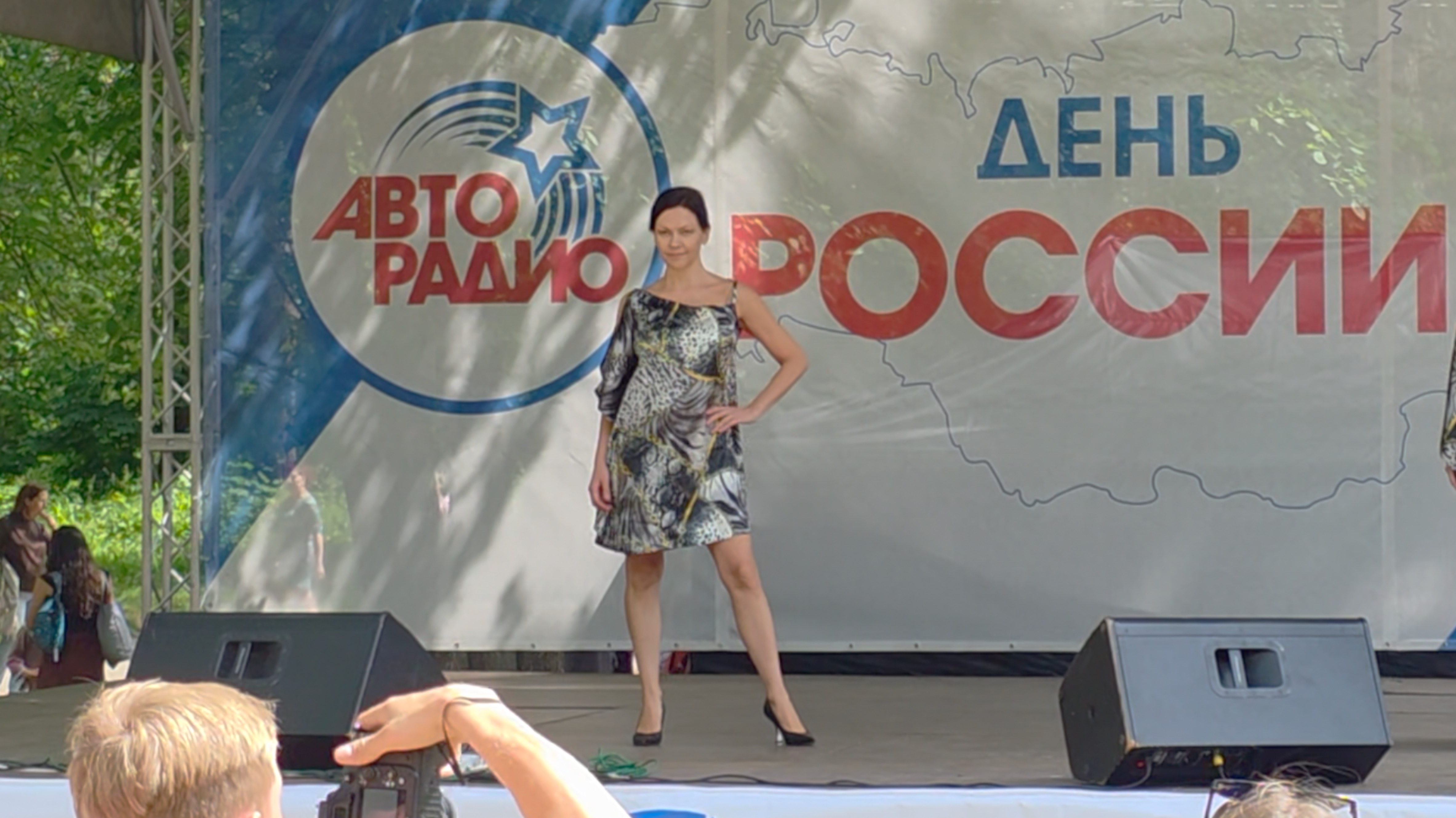 Модель Елена Ковалева, Elite Models. Показ мод Аллегра в Сормовском парке. Н.Новгород.