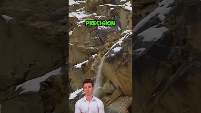 fNbUlWvbBYk - Cliffside Clash： Snow Leopard vs. Mountain Goat #animals #shorts  #wildlife #wildlifet