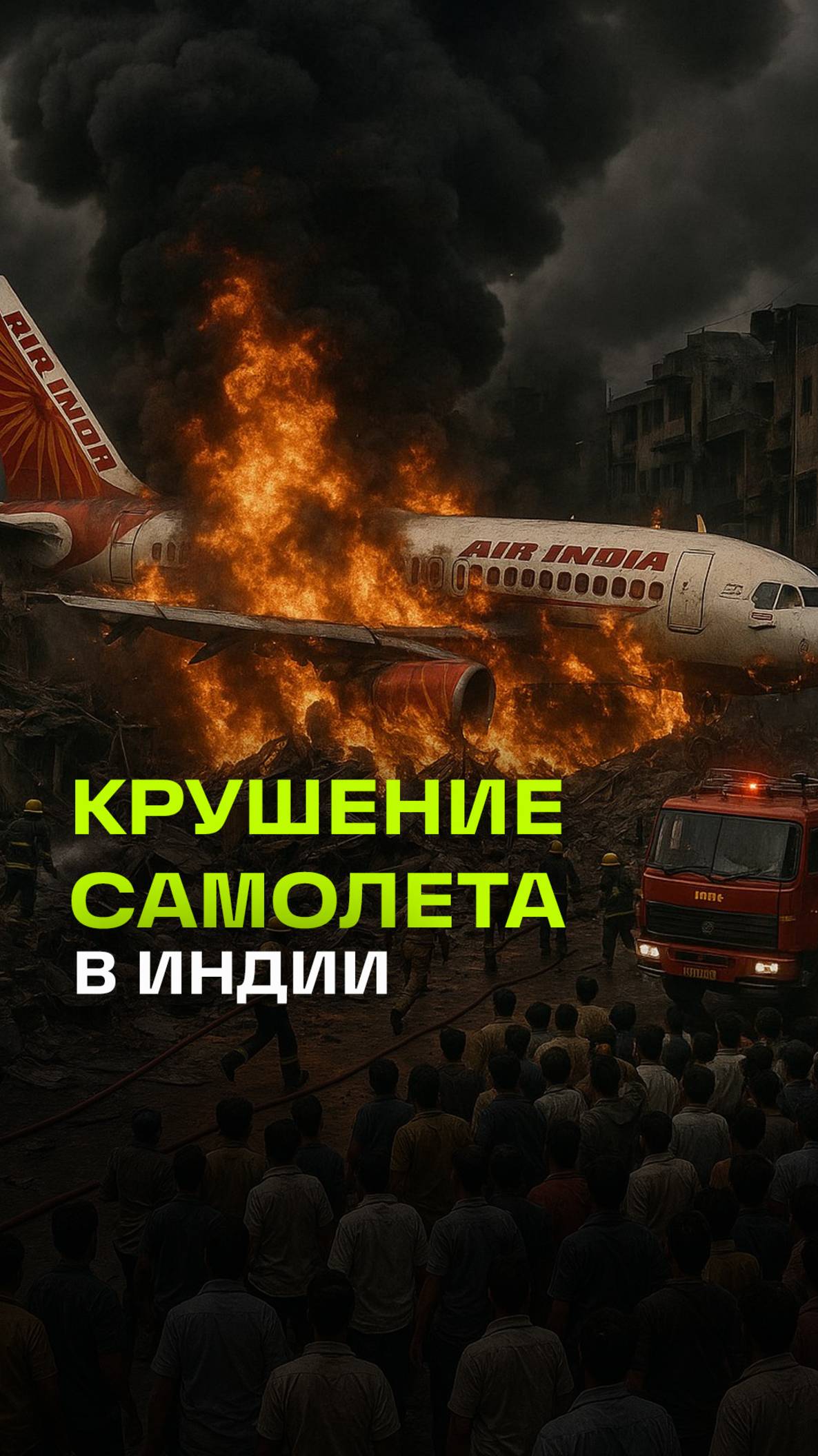 Авиакатастрофа в Индии: Airbus A320 Air India рухнул на жилой район