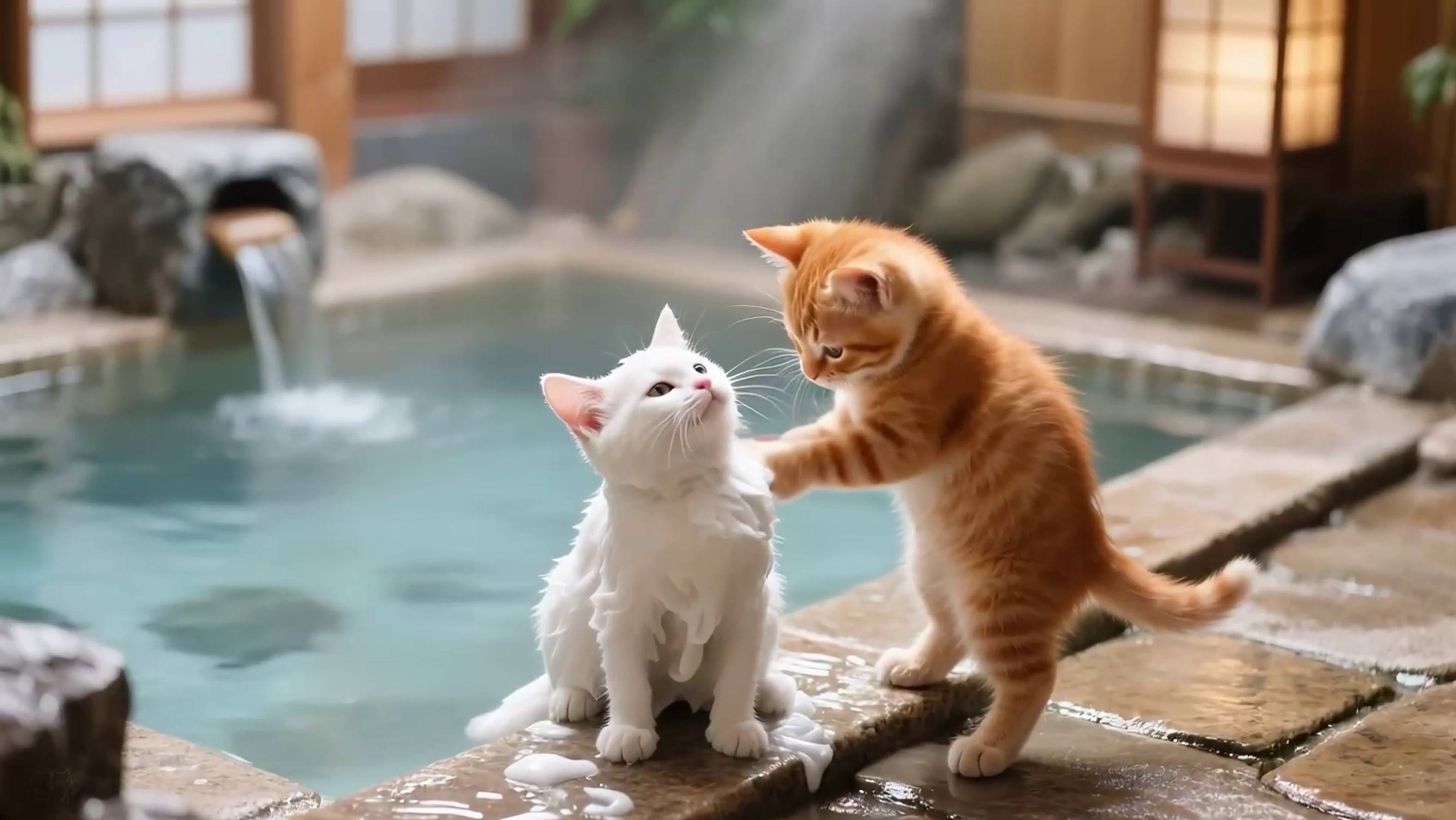 Котики и спа