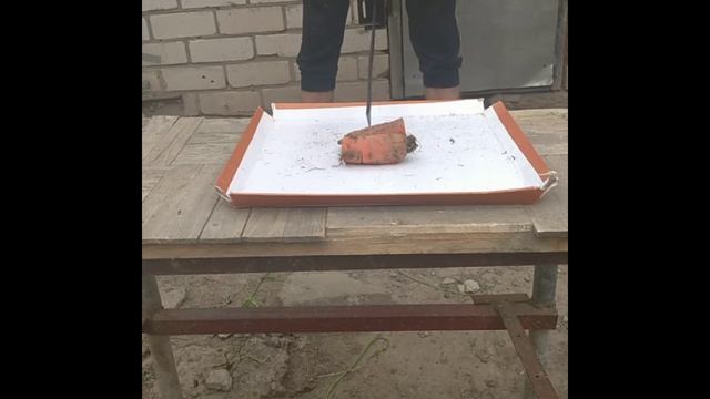 Самая мощная резка с помощью катаны