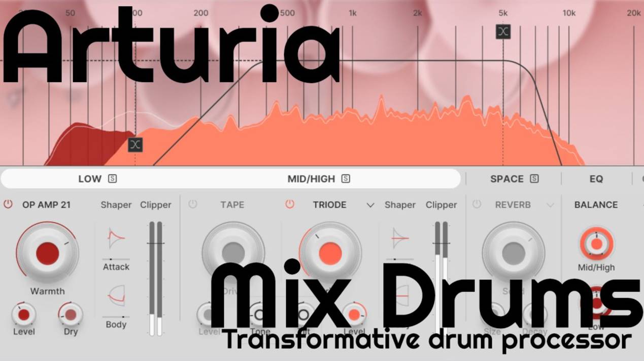 Arturia Mix Drums: Sounds Demo (No Talking)