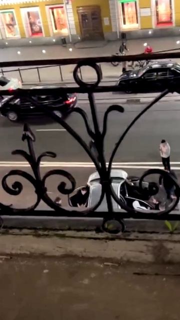 Ночная авария в Омске на улице Ленина