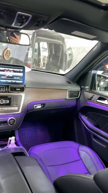 Mercedes GL/GLS166 контурная атмосферная подсветка