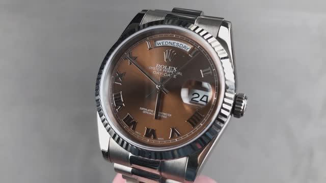 Rolex Day-Date Havana Dial White Gold ref.118239