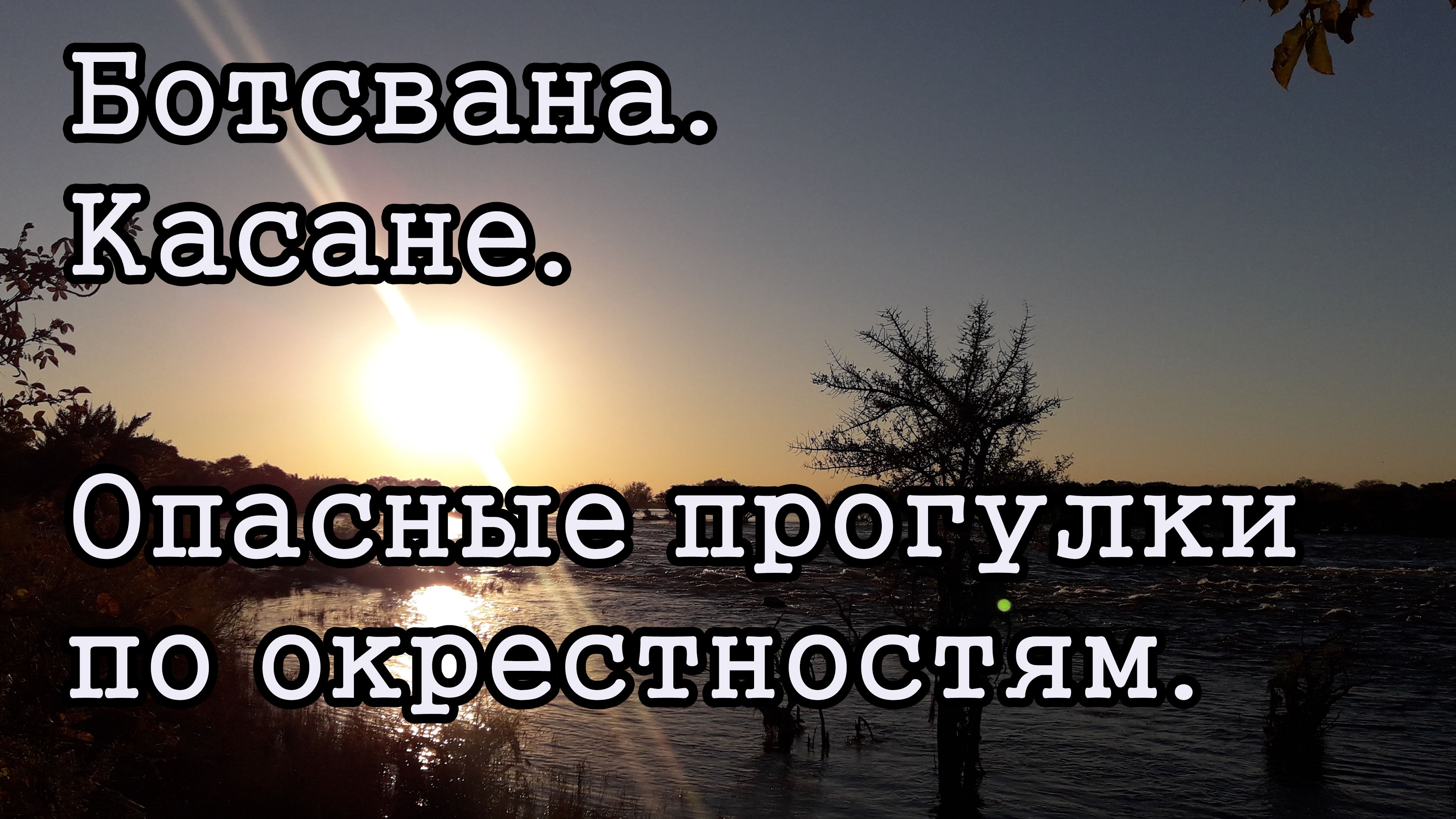 Ботсвана. Касане. Опасные прогулки.