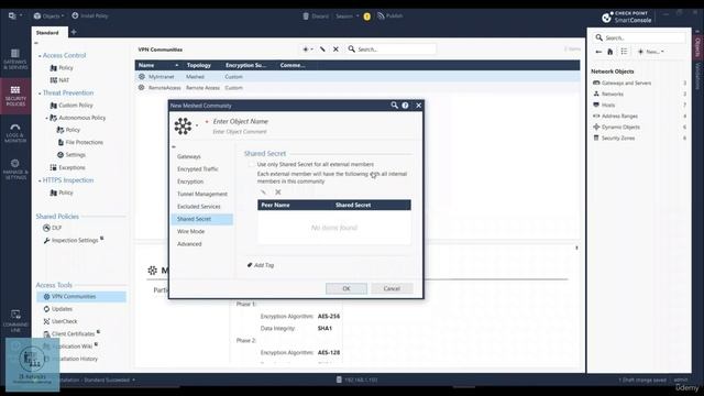 CCSA_Udemy_100_04. Site to Site VPN Lab on Eve-ng