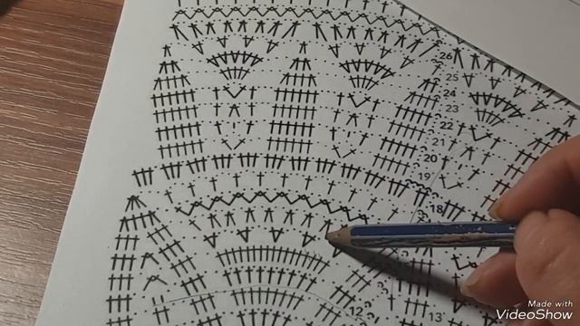 МК Салфетка крючком 2часть