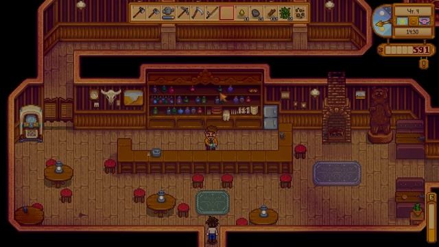 АСМР Stardew Valley - Расчищаем территорию, общаемся с жителя