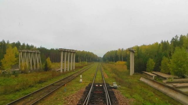 Вид из окна поезда - Жд ветка Муром-Ковров.