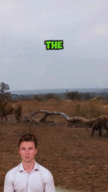 el59PXChpNc - Hyenas： a lions' pastime #wildlife #wrestling #animals#shorts  #lion
