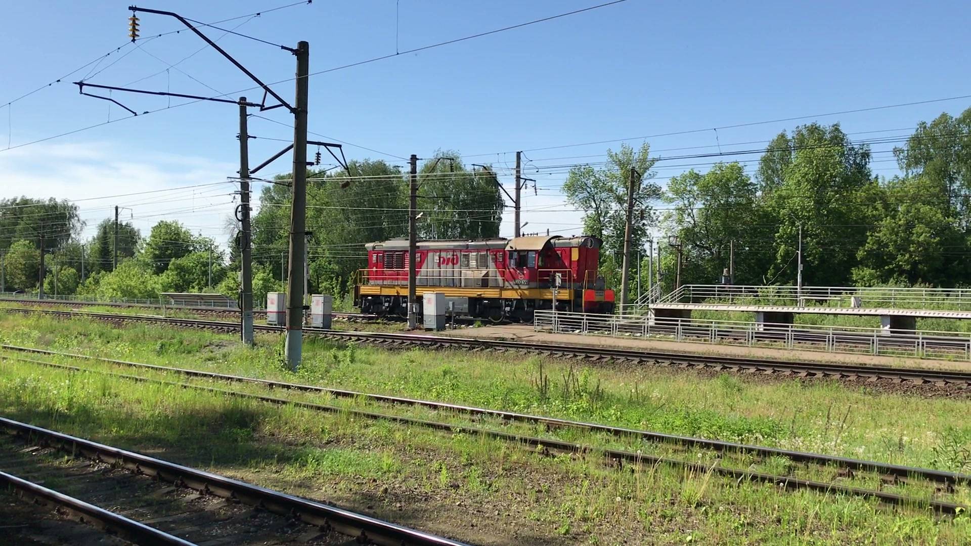 Тепловоз ЧМЭ3-4723 следует резервом на перегоне Доскино - Нижний Новгород Сортировочный