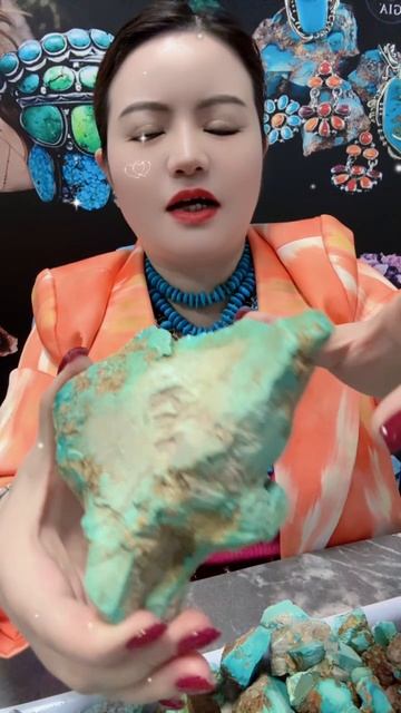 250611-10 Turquoise Rough: Unexposed Gem Film Hidden in Stone