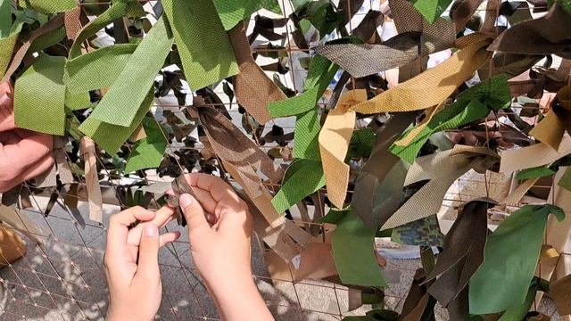 Плетение маскировочныхсеток