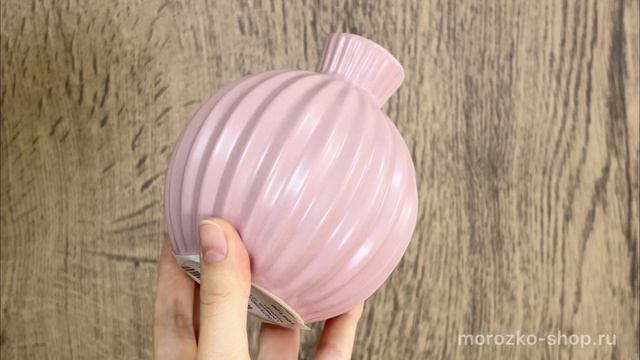 Декоративная ваза ФИОНА малая, керамика, розовая, 12 см, 252731680-2