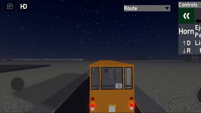 2) Поездка на автобусе ЛИАЗ 677 по 1 маршруту в Yuzhnoisetsk urbanmove (Roblox).