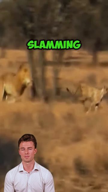 _sYNWEighNo - “Dominance Display： Two Male Lions Feast on Fallen Cheetah” #shorts #animals #lion #wi