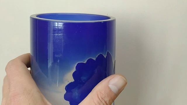 ваза кобальт Галле мак