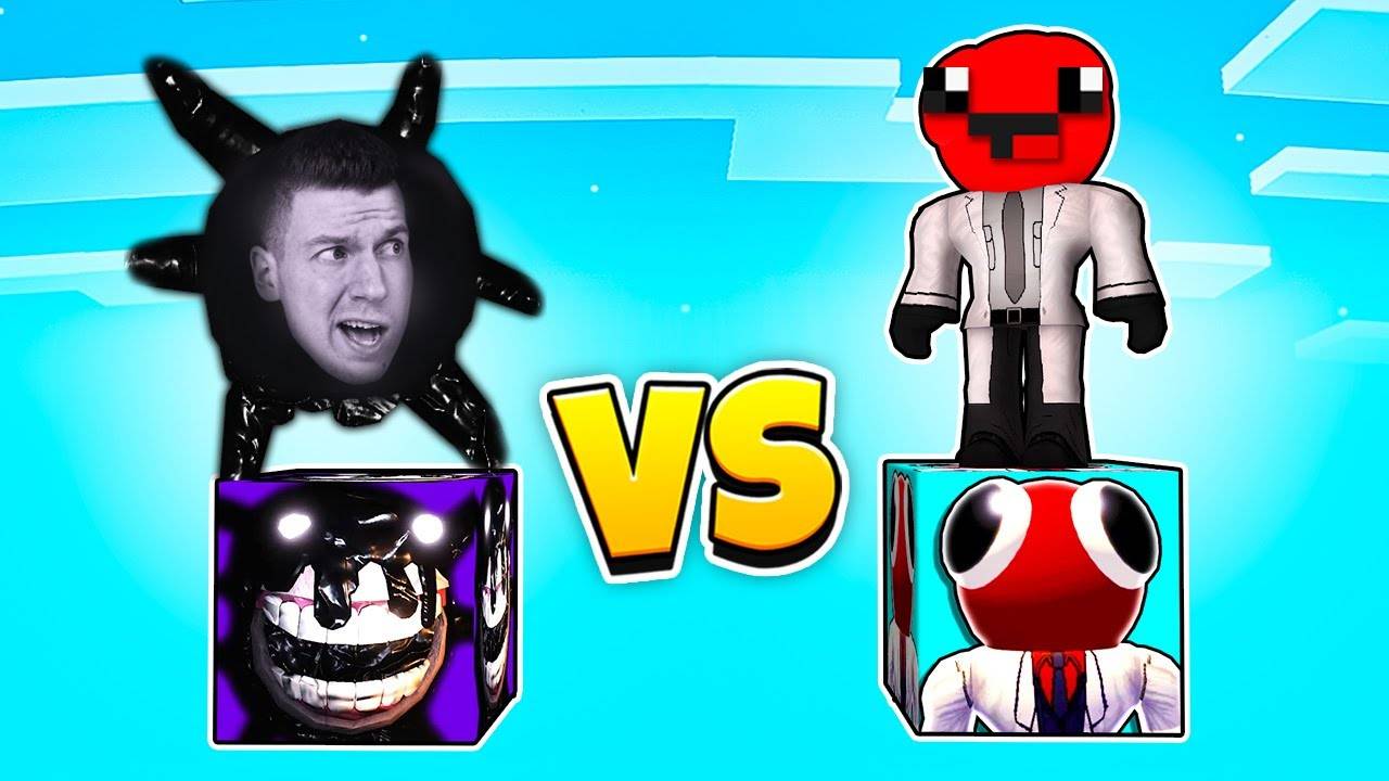 😱 БЕЗУМНАЯ БИТВА ! Дверной Монстр Лаки Блок vs РАДУЖНЫЕ ДРУЗЬЯ Лаки Блок в Майнкрафт ! ВЛАДУС