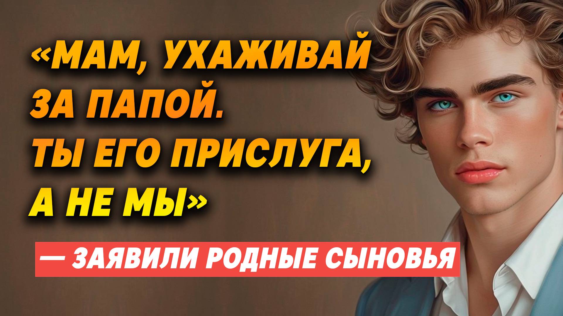 Истории из жизни. «ТЫ ПРИСЛУГА отца, а не мы», — заявили родные СЫНОВЬЯ.