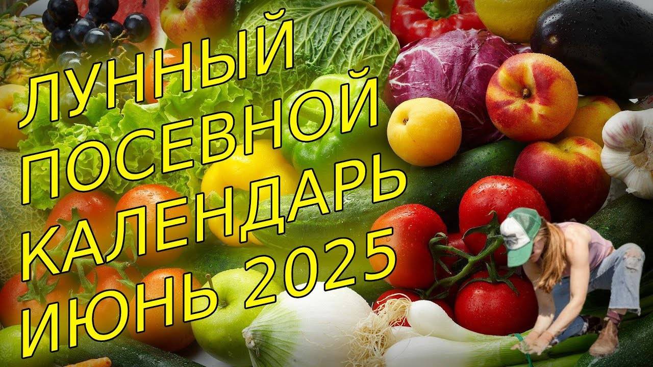 🍅ЛУННЫЙ ПОСЕВНОЙ КАЛЕНДАРЬ НА ИЮНЬ 2025 🌕