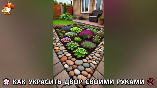 Как украсить двор дома фото идеи (608) 🏡 для дачи и сада своими руками 🌷🪻🌺💮