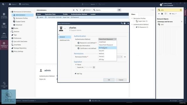 CCSA_Udemy_71_02. Admin, Users and Admin Roles Advanced