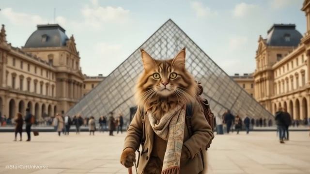 🗼🐱Tourist Cats in Paris, France ✈️🥖- Funny Cats Doing Human Things #aicatstory#cat#catlover #cute