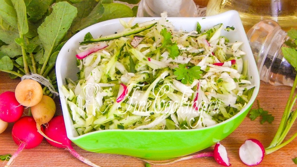 🥗 Салат с капустой и редисом