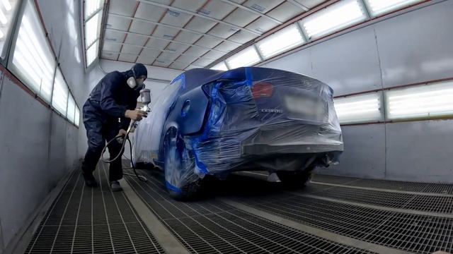 Покраска заднего крыла KIA CERATO