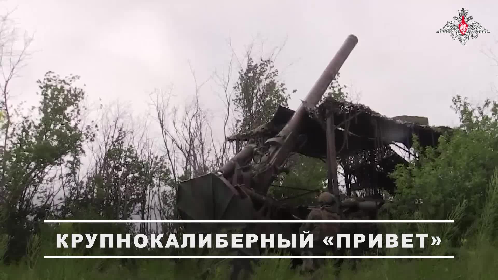 💥 Расчёт миномёта «Тюльпан» разгромил укреплённые позиции противника на Южно-Донецком направлении.