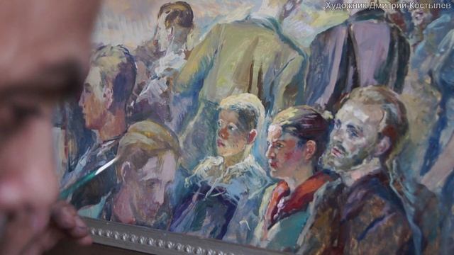 Люди переднего плана .Юнкерс .Процесс живописи 1ч.