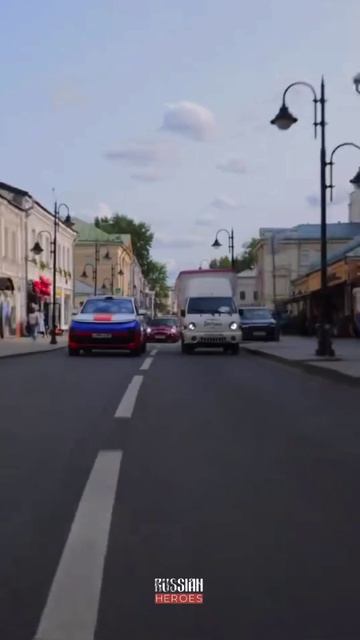 Россиямобиль на улицах Москвы.