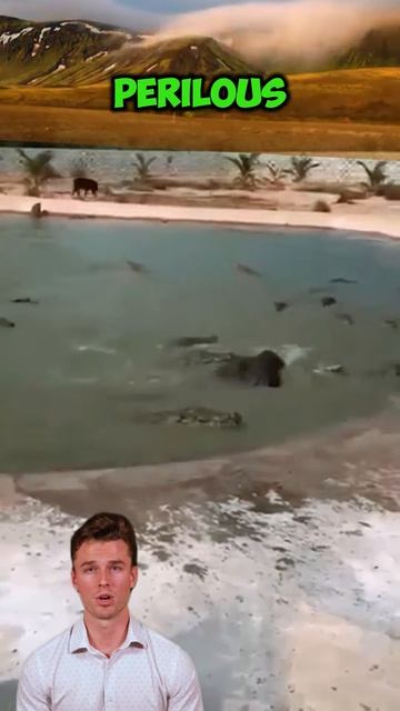 htcgXZjmD1w - ＂Peril at the Water's Edge＂ #shorts #animals #facts #nature #wildlife