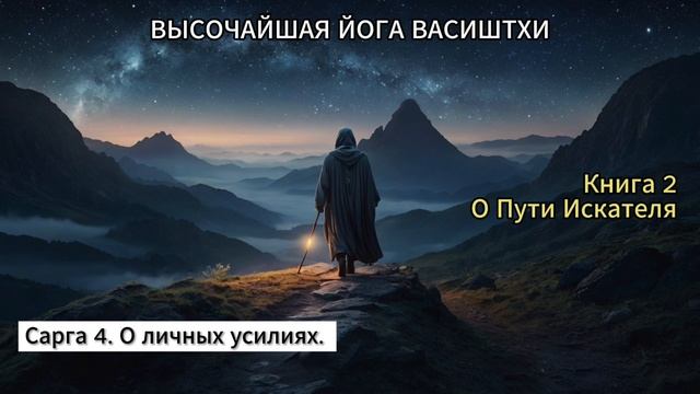 Йога Васиштхи | Книга 2 - [Сарга 4/20] | О Личных Усилиях | А?