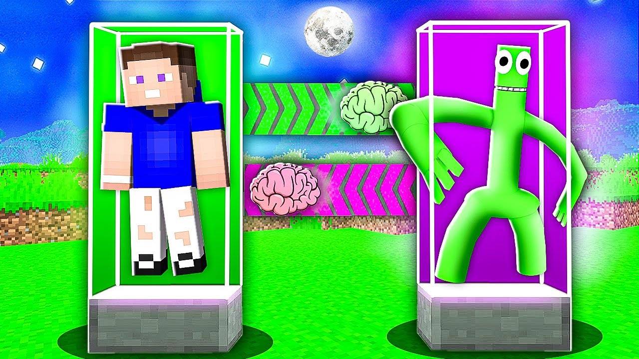 🧠Я ПОМЕНЯЛСЯ МОЗГАМИ С ГРИНОМ из РАДУЖНЫЕ ДРУЗЬЯ В МАЙНКРАФТ ! ВЛАДУС