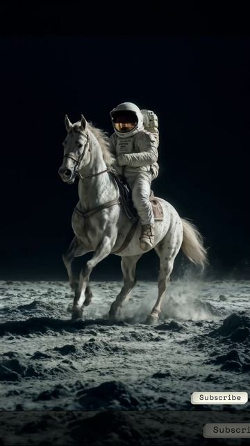 Космический галоп: Астронавт и его белый конь