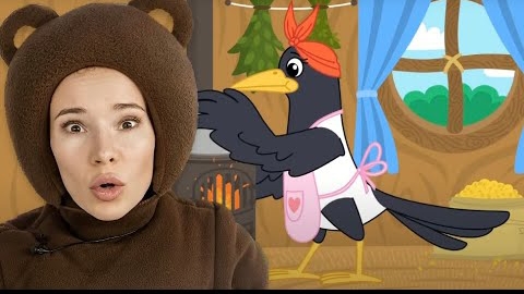 Сорока-Ворона | Песенка - сказка для малышей | Медведь поет песню Кукутиков