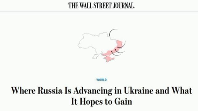 ‼️🇷🇺🇺🇦 В мае Россия взяла больше территории, чем за любой другой месяц с конца 2022 года — WSJ