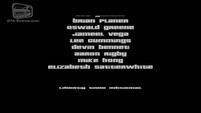 GTA 3 - End Credits (HD)