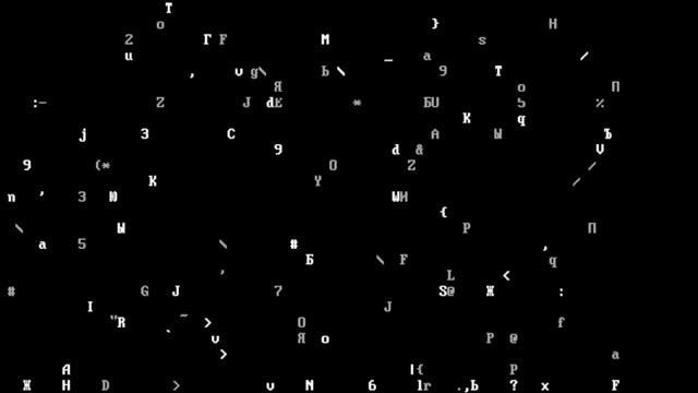Цифровой дождь на Ассембелере IBM PC