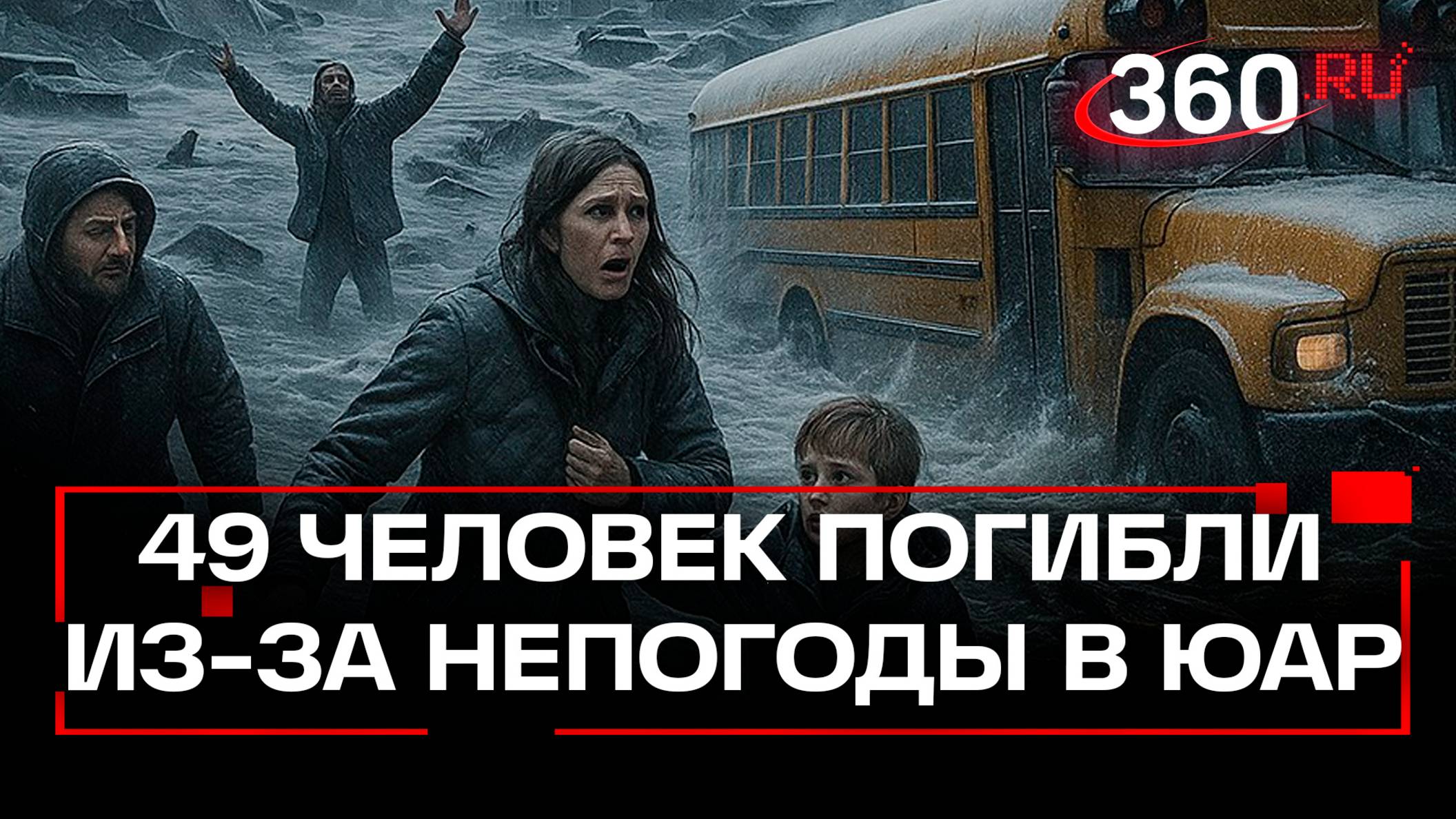 Почти 50 человек погибли в ЮАР из-за наводнения после снегопада. Кадры июньской зимы