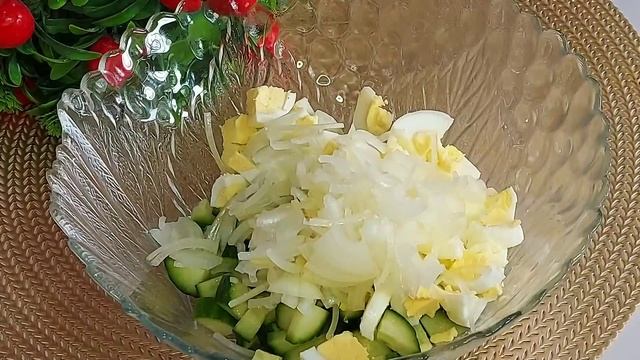 Потрясающий салат с фасолью за 2 минуты! Всего 4 простых продукта, а как Вкусно!