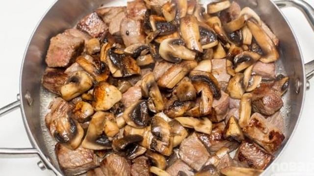 Гречка с грибами и мясом