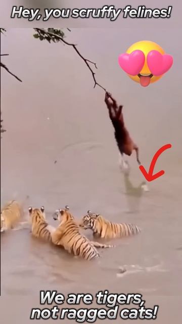 a069WZYiHPY - ＂Hey, Scruffy Felines! We're Tigers, Not Tattered Cats!＂ #shorts