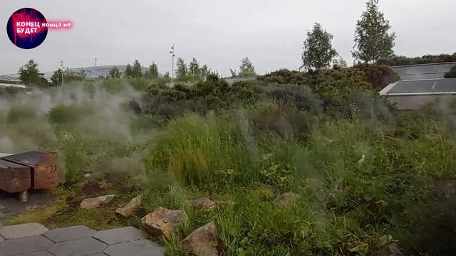 Смотрите что нашёл в парке Зарядье...водяной туман.
